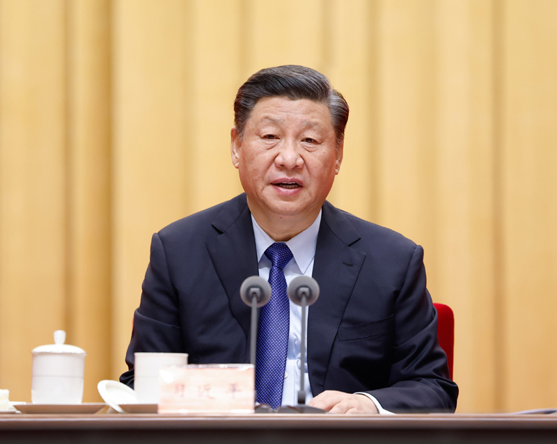 2月20日，黨史學(xué)習(xí)教育動員大會在北京召開。中共中央總書記、國家主席、中央軍委主席習(xí)近平出席會議并發(fā)表重要講話。新華社記者 黃敬文 攝
